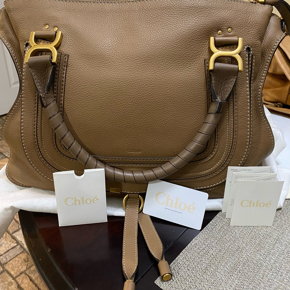Chloe Large Marcie Shoulder Bag New with Dust Bag